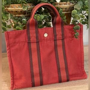 Hermès Fourre-Tout Canvas Tote